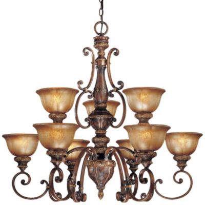 Illuminati 2-Tier Chandelier by Minka-Lavery - Starlight Lighting USA and Canada